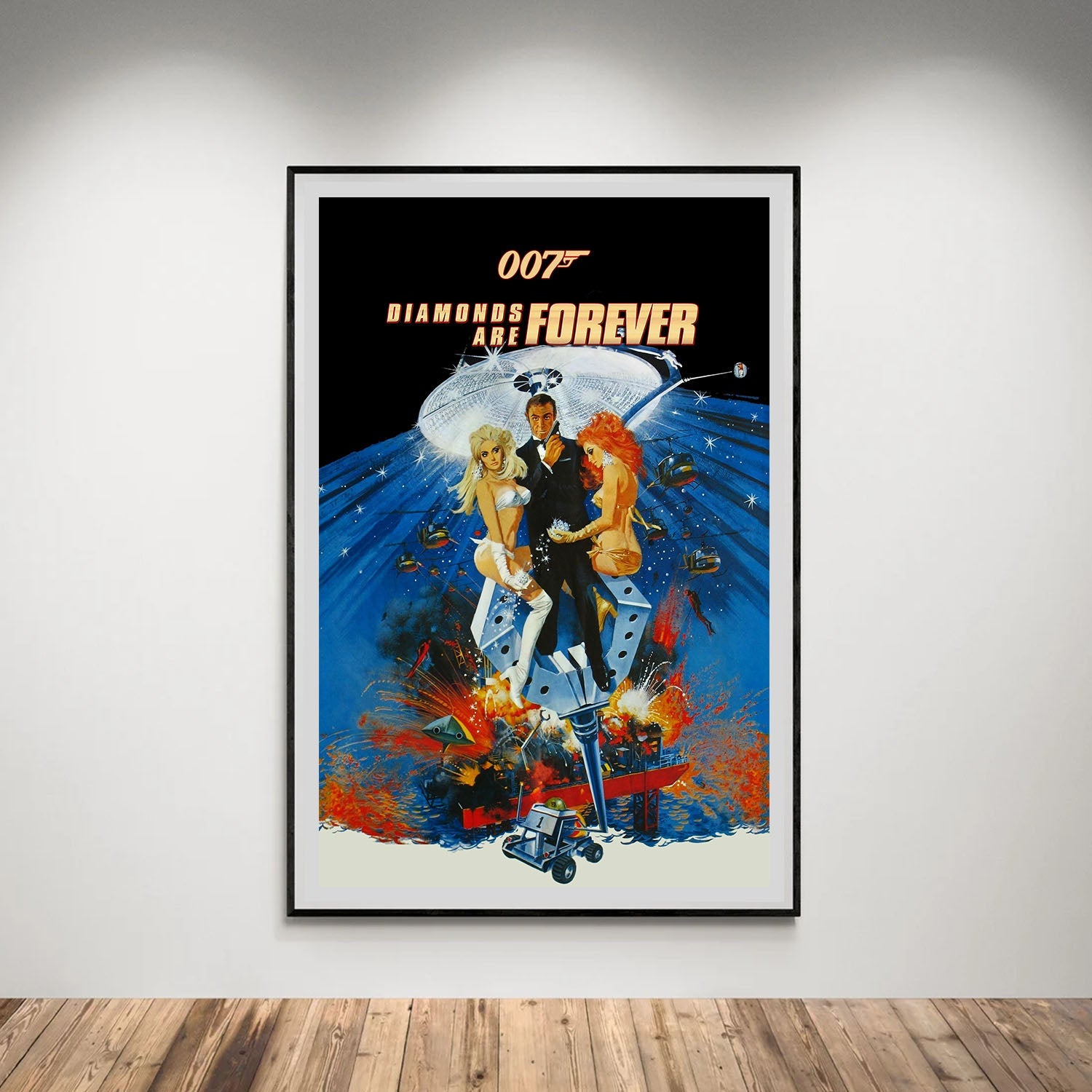 Flex Designs Poster Diamonds Are Forever 5 x 7" Home Goods - Movie 1971 Movie Poster