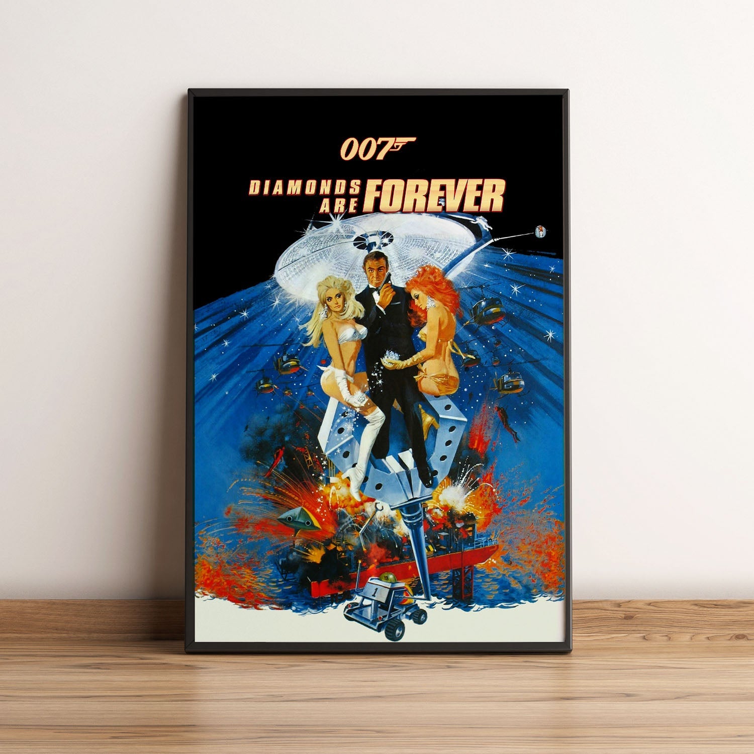 Flex Designs Poster Diamonds Are Forever 5 x 7" Home Goods - Movie 1971 Movie Poster