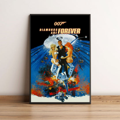Flex Designs Poster Diamonds Are Forever 5 x 7" Home Goods - Movie 1971 Movie Poster