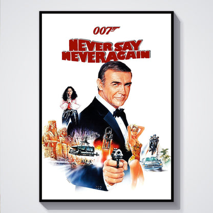Flex Designs Poster Never Say Never Again 5 x 7" Home Goods - Movie 1983 Movie Poster