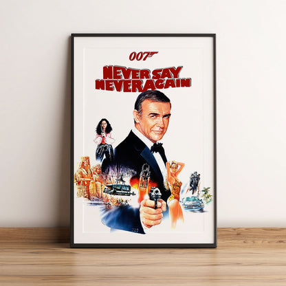Flex Designs Poster Never Say Never Again 5 x 7" Home Goods - Movie 1983 Movie Poster