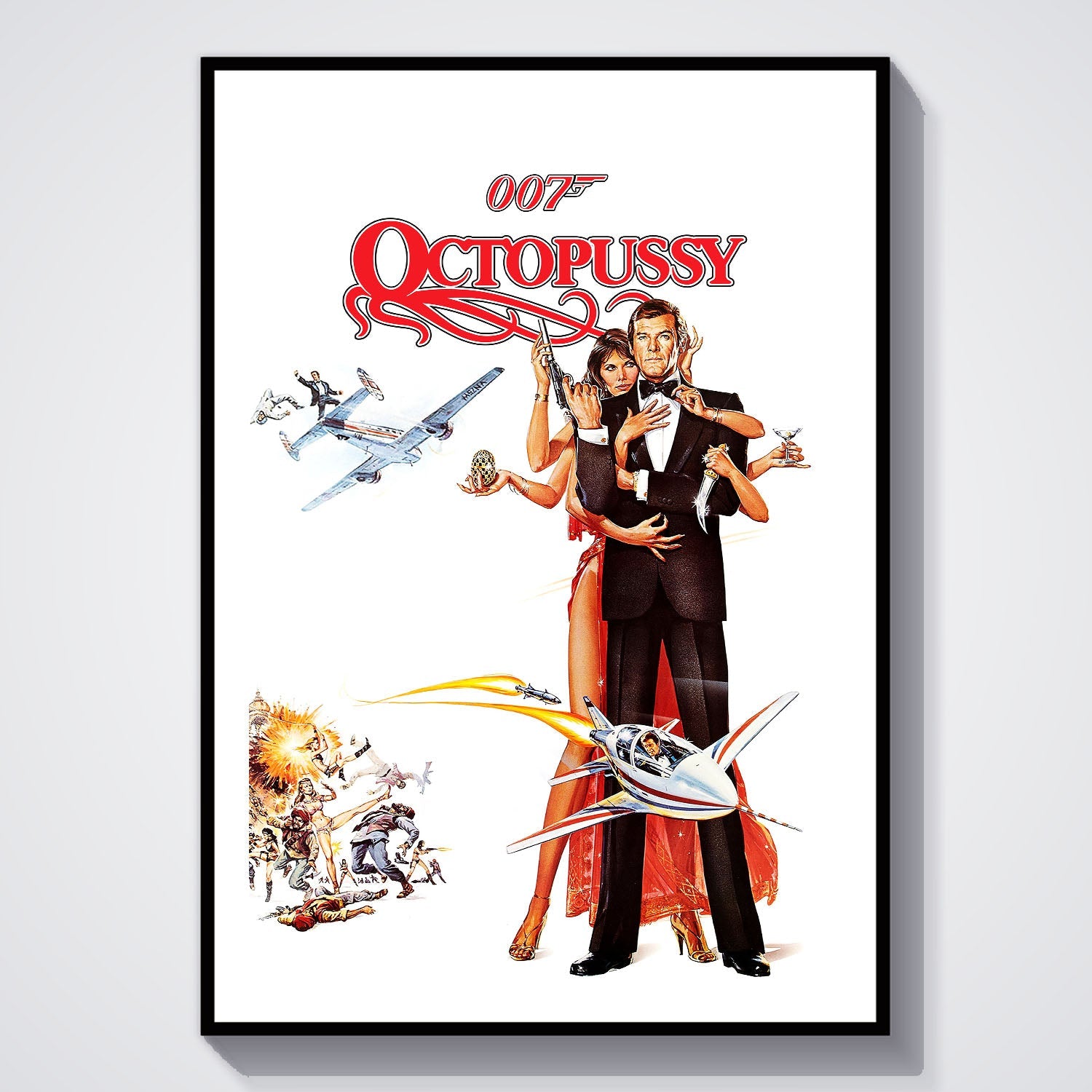 Flex Designs Poster Octopussy 8 x 10" Home Goods - Movie 1983 Movie Poster