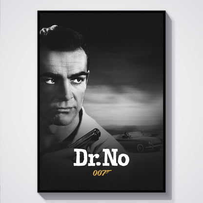 Flex Designs Poster Dr No B&W 5 x 7" Home Goods - Movie 1962 Movie Poster