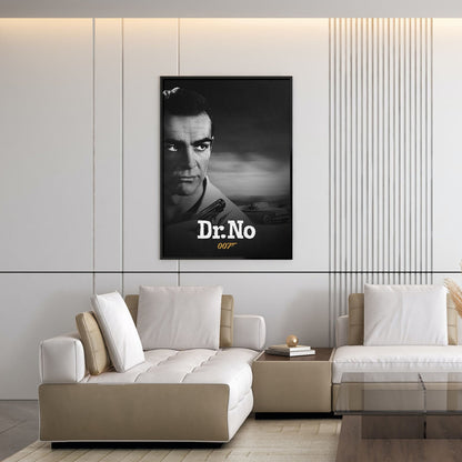 Flex Designs Poster Dr No B&W 5 x 7" Home Goods - Movie 1962 Movie Poster