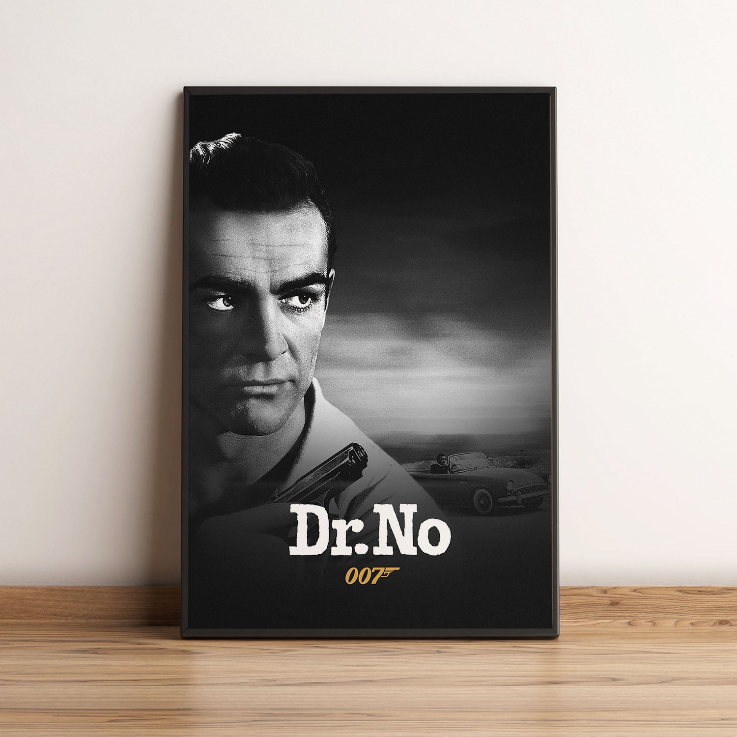 Flex Designs Poster Dr No B&W 5 x 7" Home Goods - Movie 1962 Movie Poster