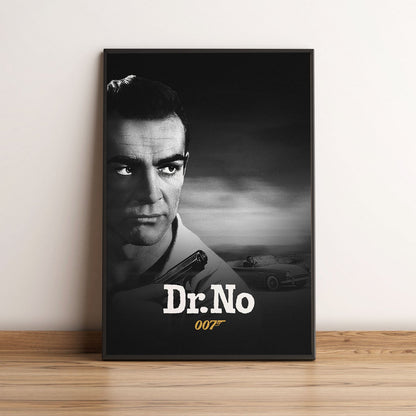 Flex Designs Poster Dr No B&W 5 x 7" Home Goods - Movie 1962 Movie Poster