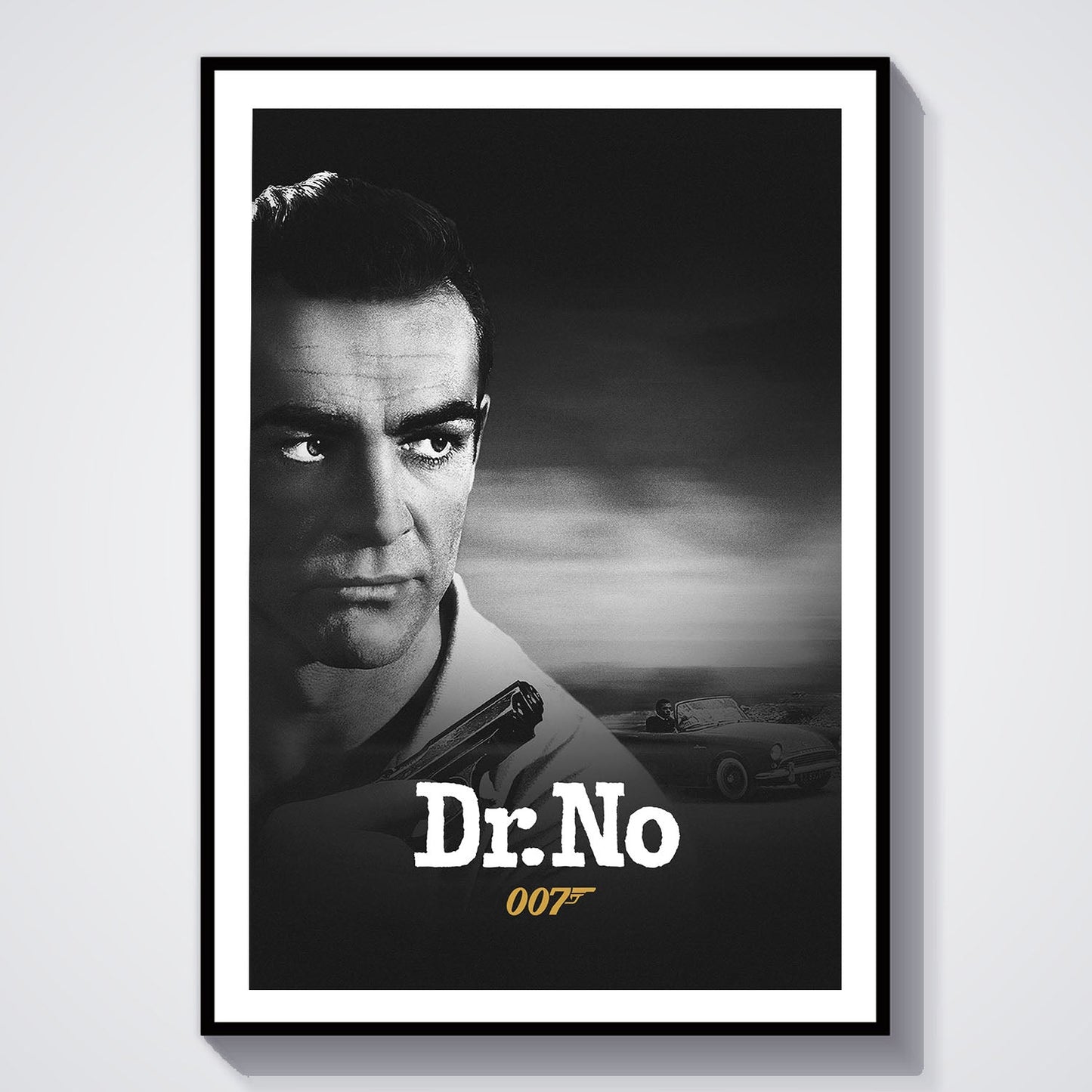 Flex Designs Poster Dr No B&W 8 x 10" Home Goods - Movie 1962 Movie Poster