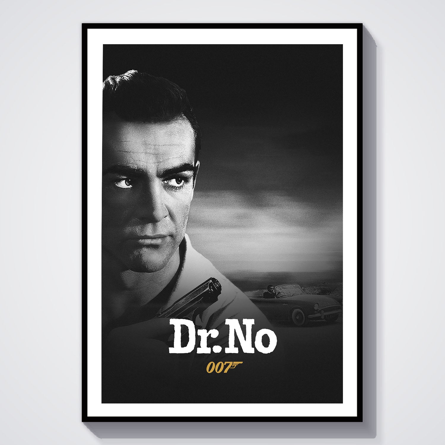Flex Designs Poster Dr No B&W 8 x 10" Home Goods - Movie 1962 Movie Poster