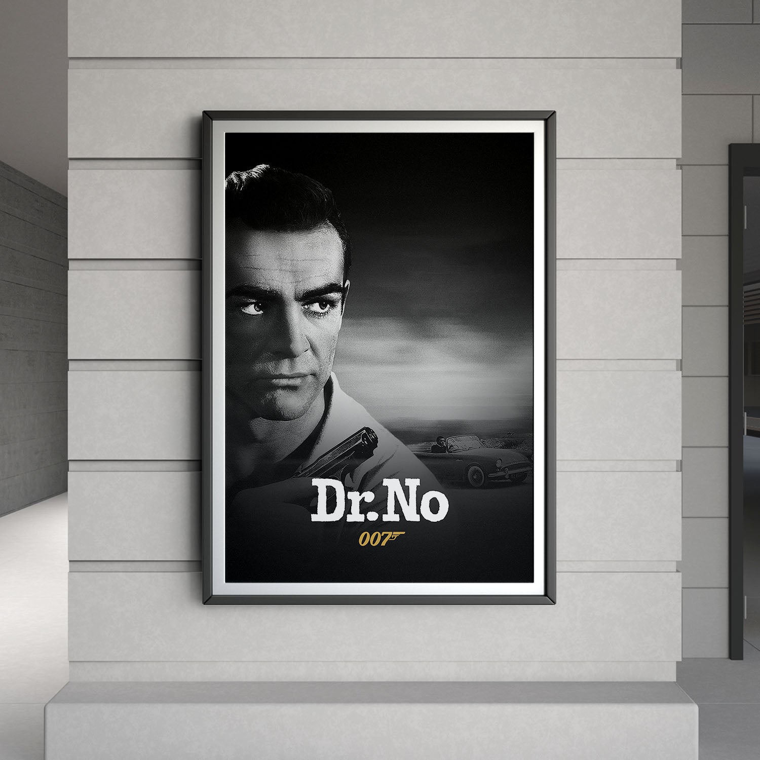 Flex Designs Poster Dr No B&W 8 x 10" Home Goods - Movie 1962 Movie Poster