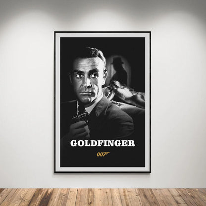 Flex Designs Poster Goldfinger B&W 5 x 7" Home Goods - Movie 1964 Movie Poster