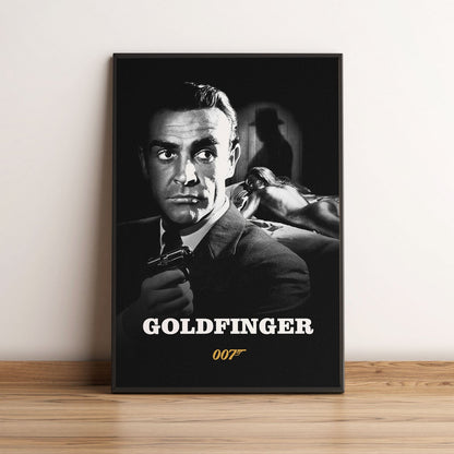 Flex Designs Poster Goldfinger B&W 5 x 7" Home Goods - Movie 1964 Movie Poster