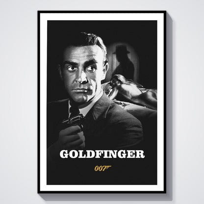 Flex Designs Poster Goldfinger B&W 8 x 10" Home Goods - Movie 1964 Movie Poster