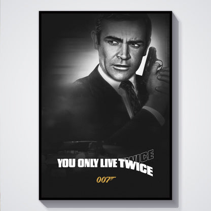 Flex Designs Poster You Only Live Twice B&W 5 x 7" Home Goods - Movie 1967 Movie Poster