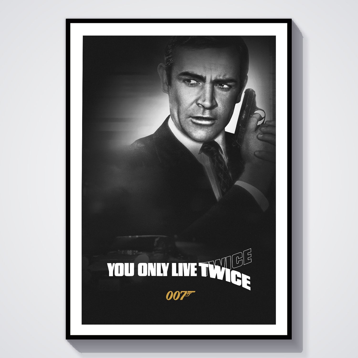 Flex Designs Poster You Only Live Twice B&W 8 x 10" Home Goods - Movie 1967 Movie Poster