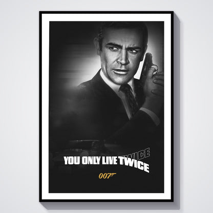 Flex Designs Poster You Only Live Twice B&W 8 x 10" Home Goods - Movie 1967 Movie Poster