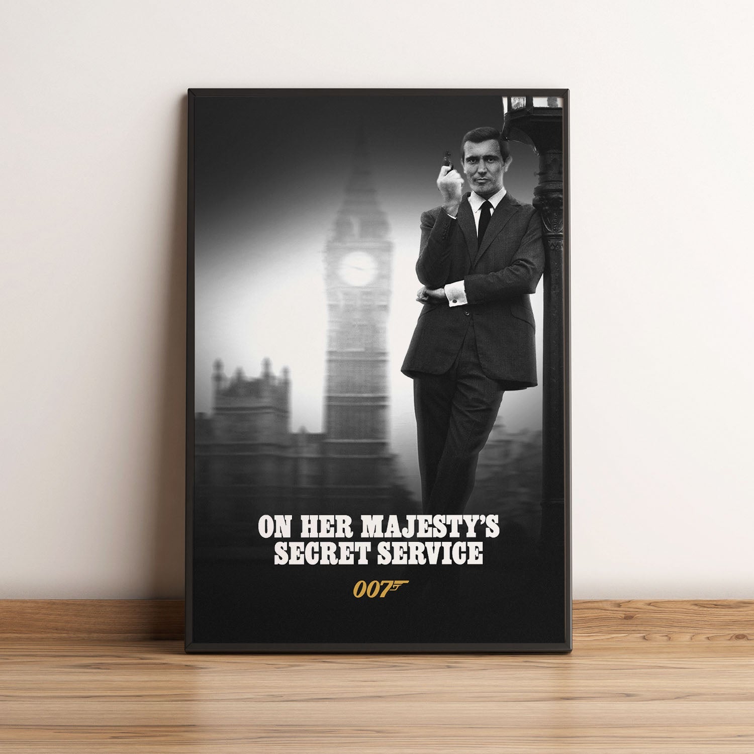 Flex Designs Poster On Her Majestys Secret Service B&W 5 x 7" Home Goods - Movie 1969 Movie Poster