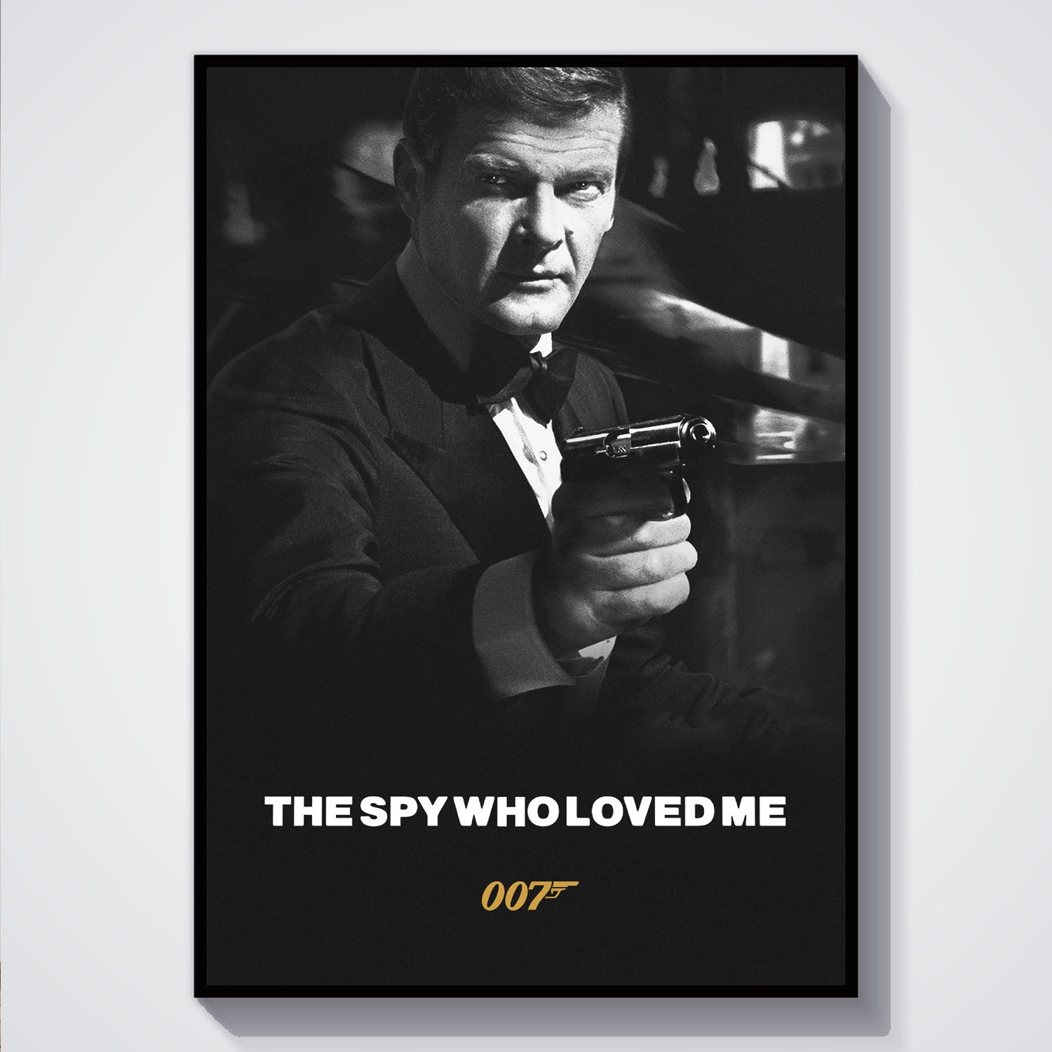 Flex Designs Poster The Spy Who Loved Me B&W 5 x 7" Home Goods - Movie 1977 Movie Poster