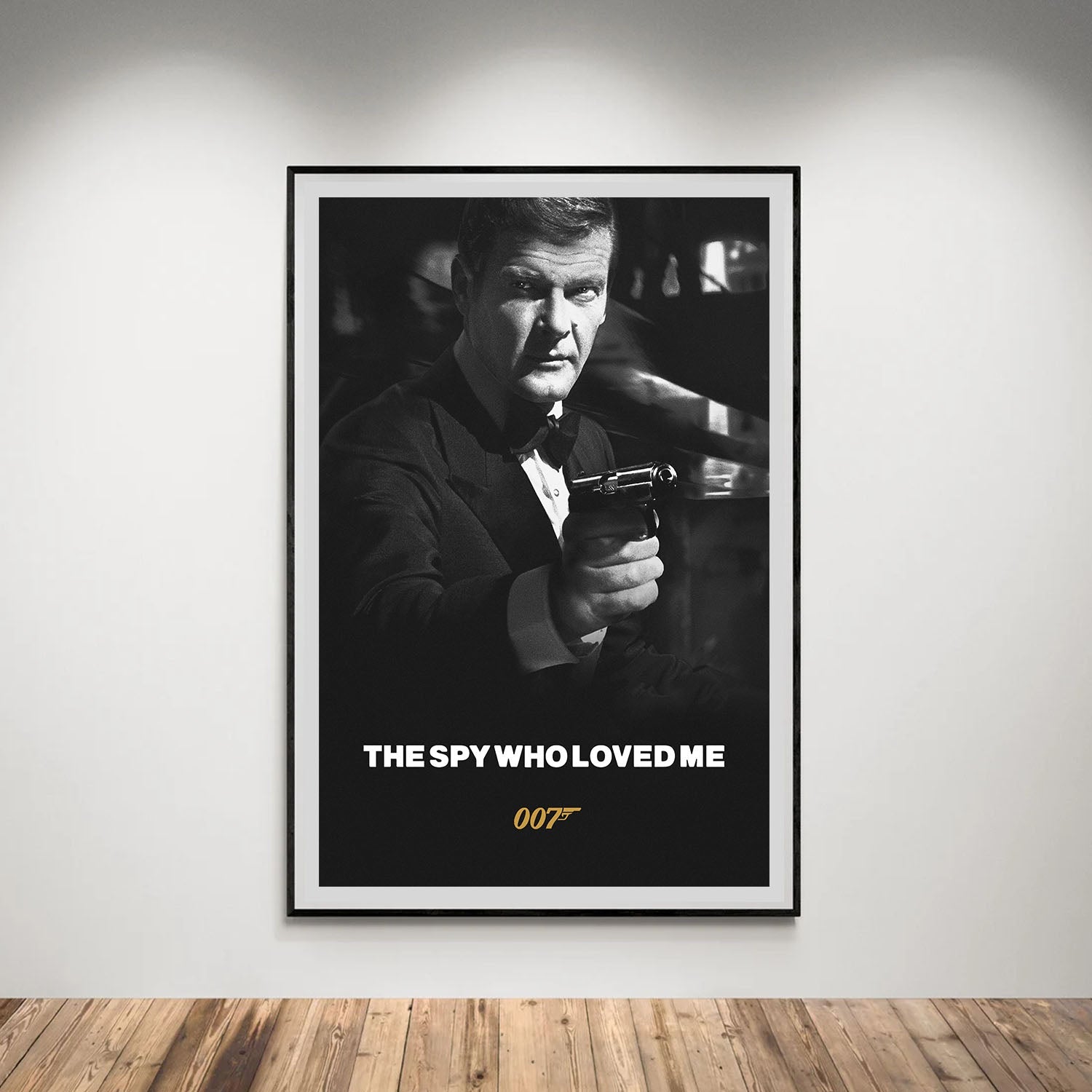 Flex Designs Poster The Spy Who Loved Me B&W 5 x 7" Home Goods - Movie 1977 Movie Poster