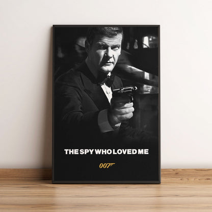 Flex Designs Poster The Spy Who Loved Me B&W 5 x 7" Home Goods - Movie 1977 Movie Poster