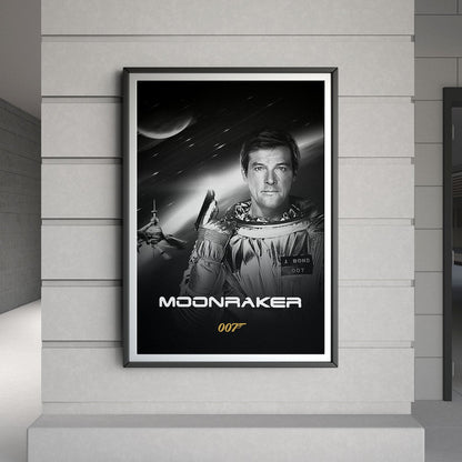 Flex Designs Poster Moonraker B&W 8 x 10" Home Goods - Movie 1979 Movie Poster