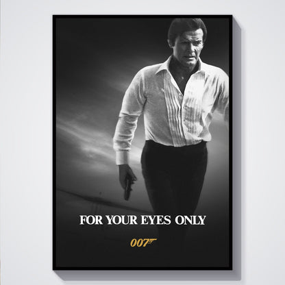 Flex Designs Poster For Your Eyes Only B&W 5 x 7" Home Goods - Movie 1981 Movie Poster
