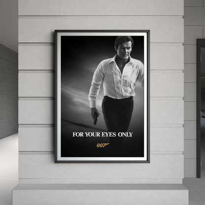 Flex Designs Poster For Your Eyes Only B&W 8 x 10" Home Goods - Movie 1981 Movie Poster