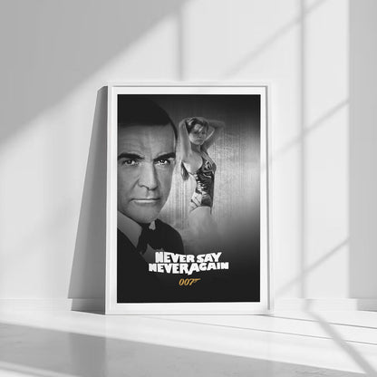 Flex Designs Poster Never Say Never Again B&W 8 x 10" Home Goods - Movie 1983 Movie Poster