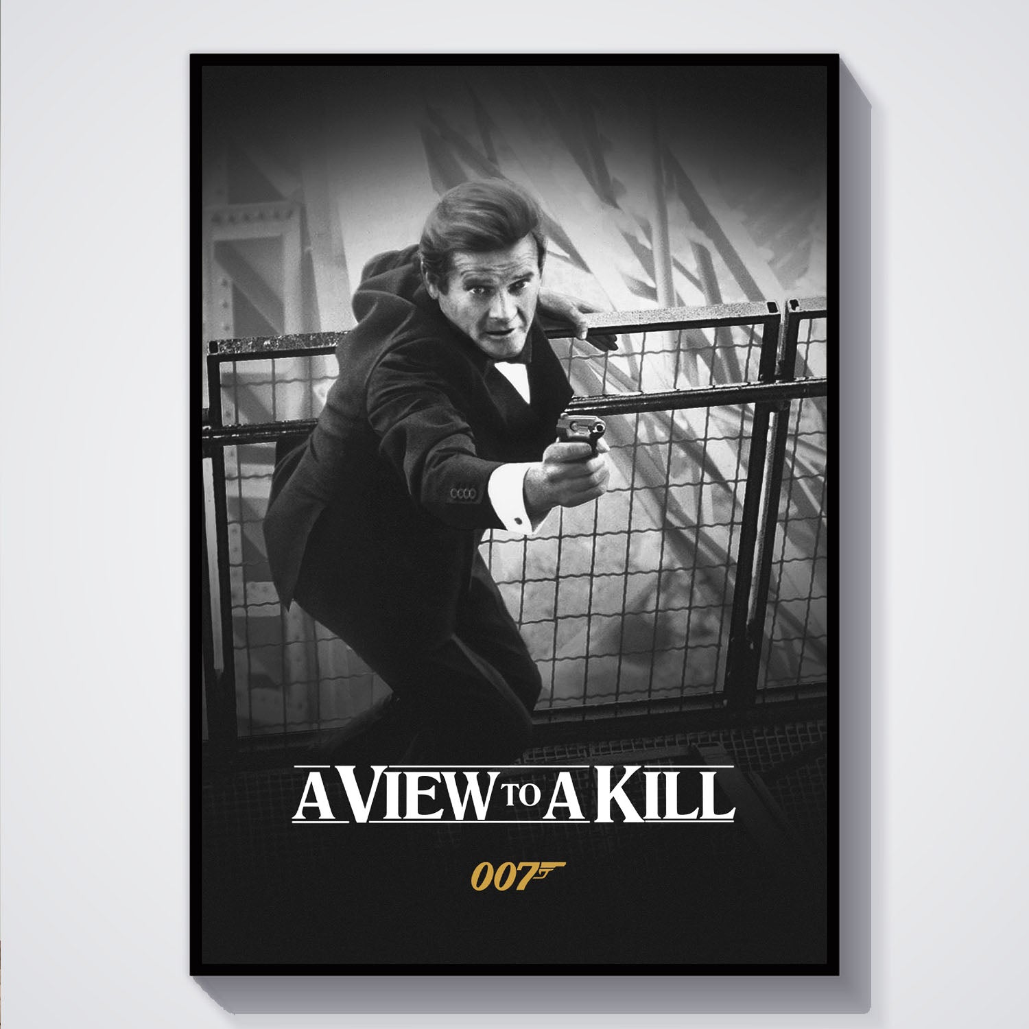 Flex Designs Poster A View to a Kill B&W 5 x 7" Home Goods - Movie 1985 Movie Poster