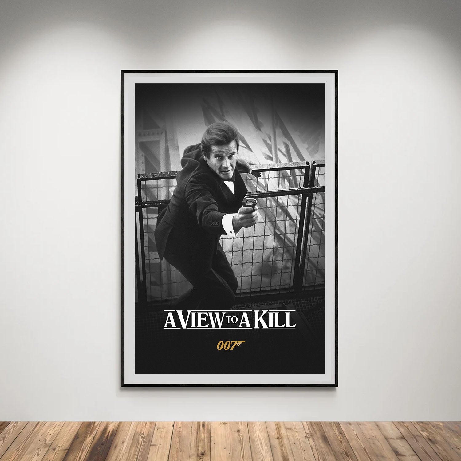 Flex Designs Poster A View to a Kill B&W 5 x 7" Home Goods - Movie 1985 Movie Poster