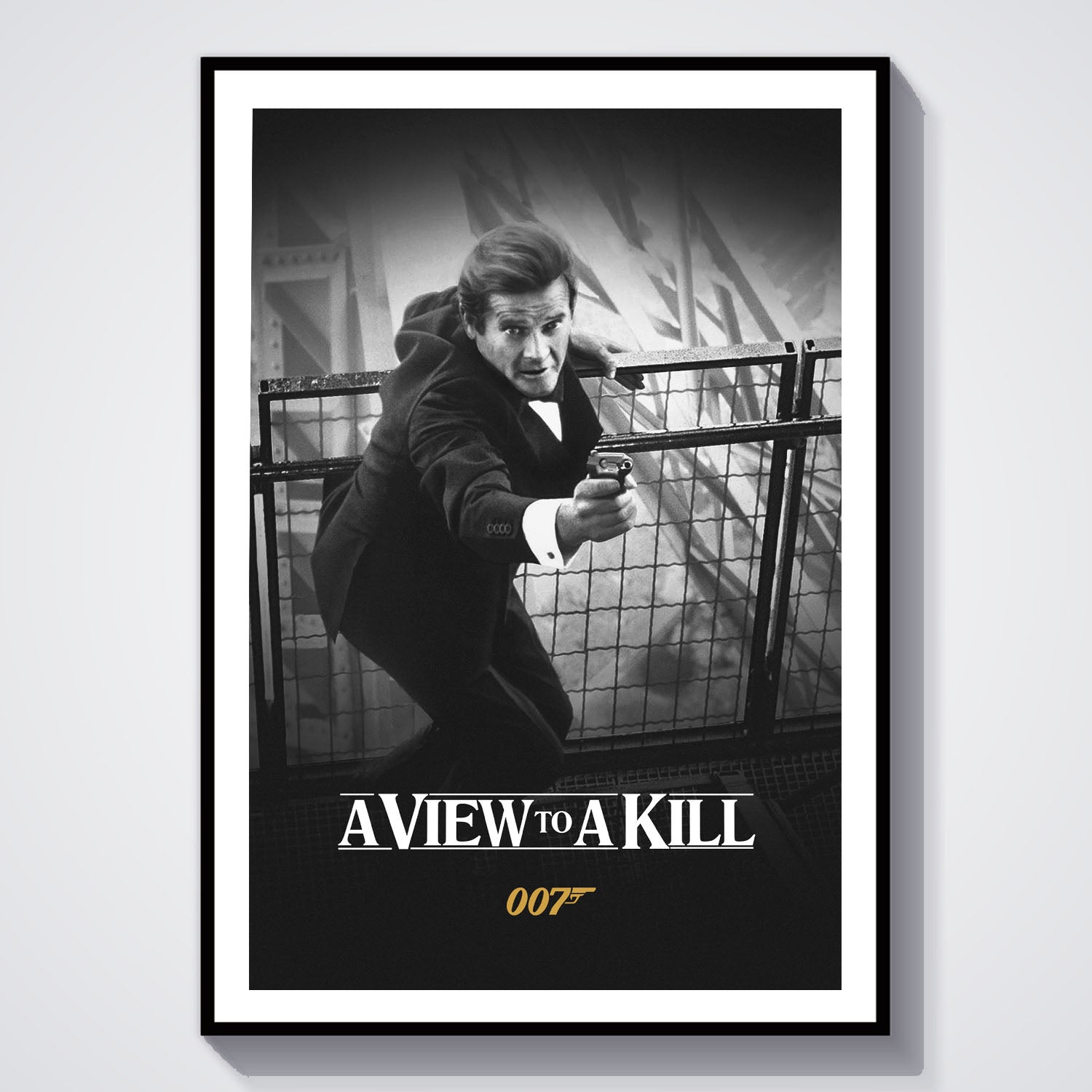 Flex Designs Poster A View to a Kill B&W 8 x 10" Home Goods - Movie 1985 Movie Poster