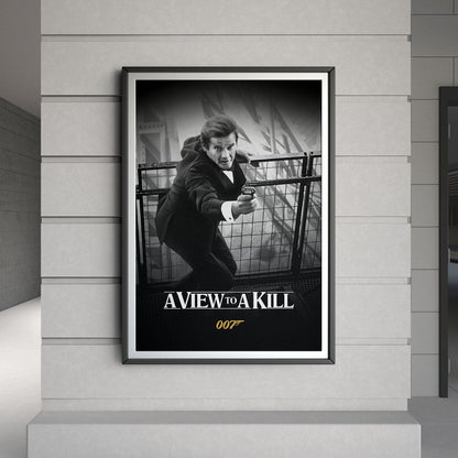 Flex Designs Poster A View to a Kill B&W 8 x 10" Home Goods - Movie 1985 Movie Poster