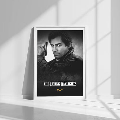 Flex Designs Poster The Living Daylights B&W 8 x 10" Home Goods - Movie 1987 Movie Poster