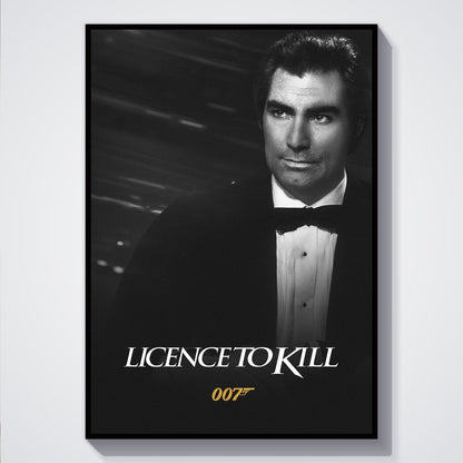 Flex Designs Poster Licence to Kill B&W 5 x 7" Home Goods - Movie 1989 Movie Poster