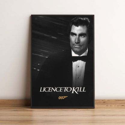 Flex Designs Poster Licence to Kill B&W 5 x 7" Home Goods - Movie 1989 Movie Poster