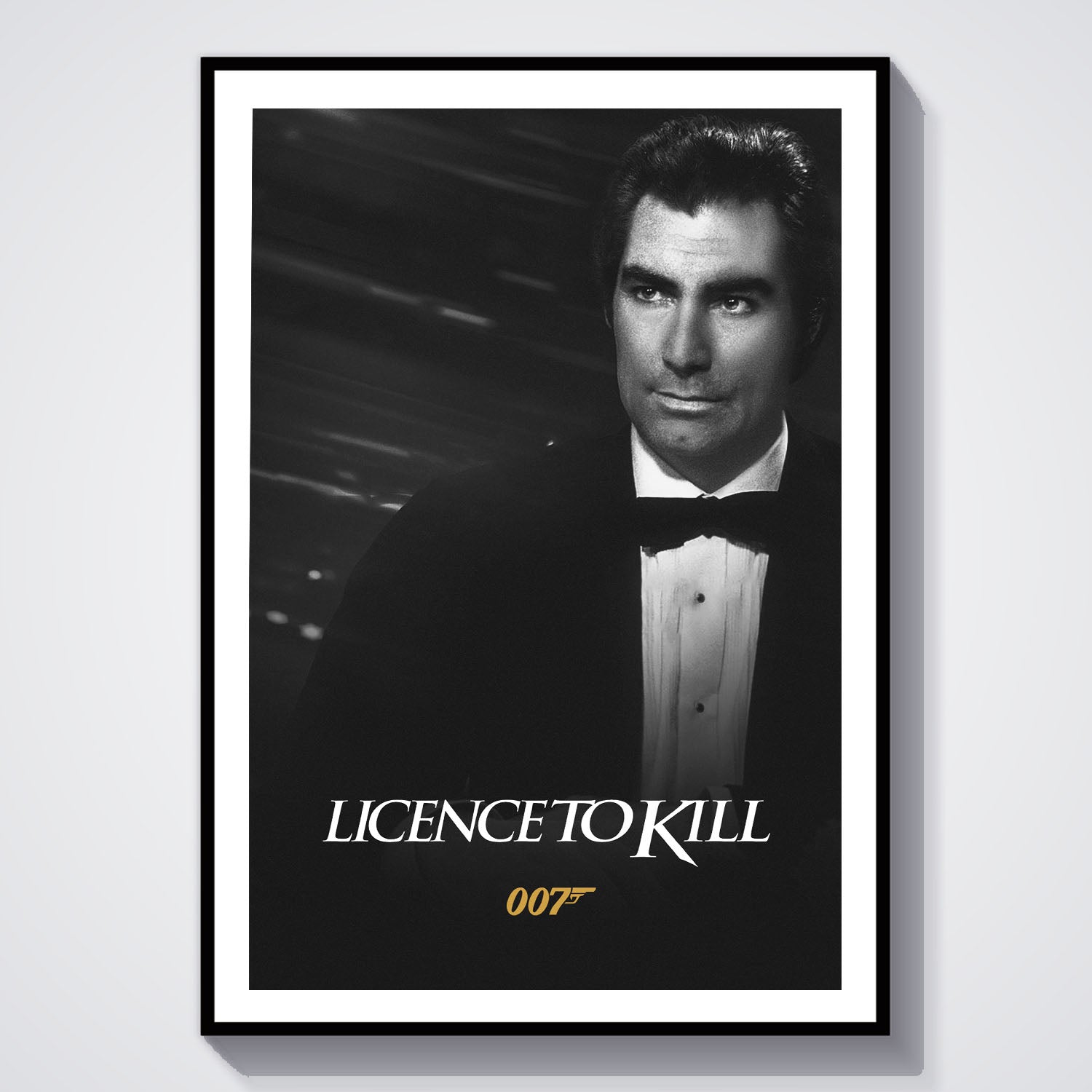 Flex Designs Poster Licence to Kill B&W 8 x 10" Home Goods - Movie 1989 Movie Poster