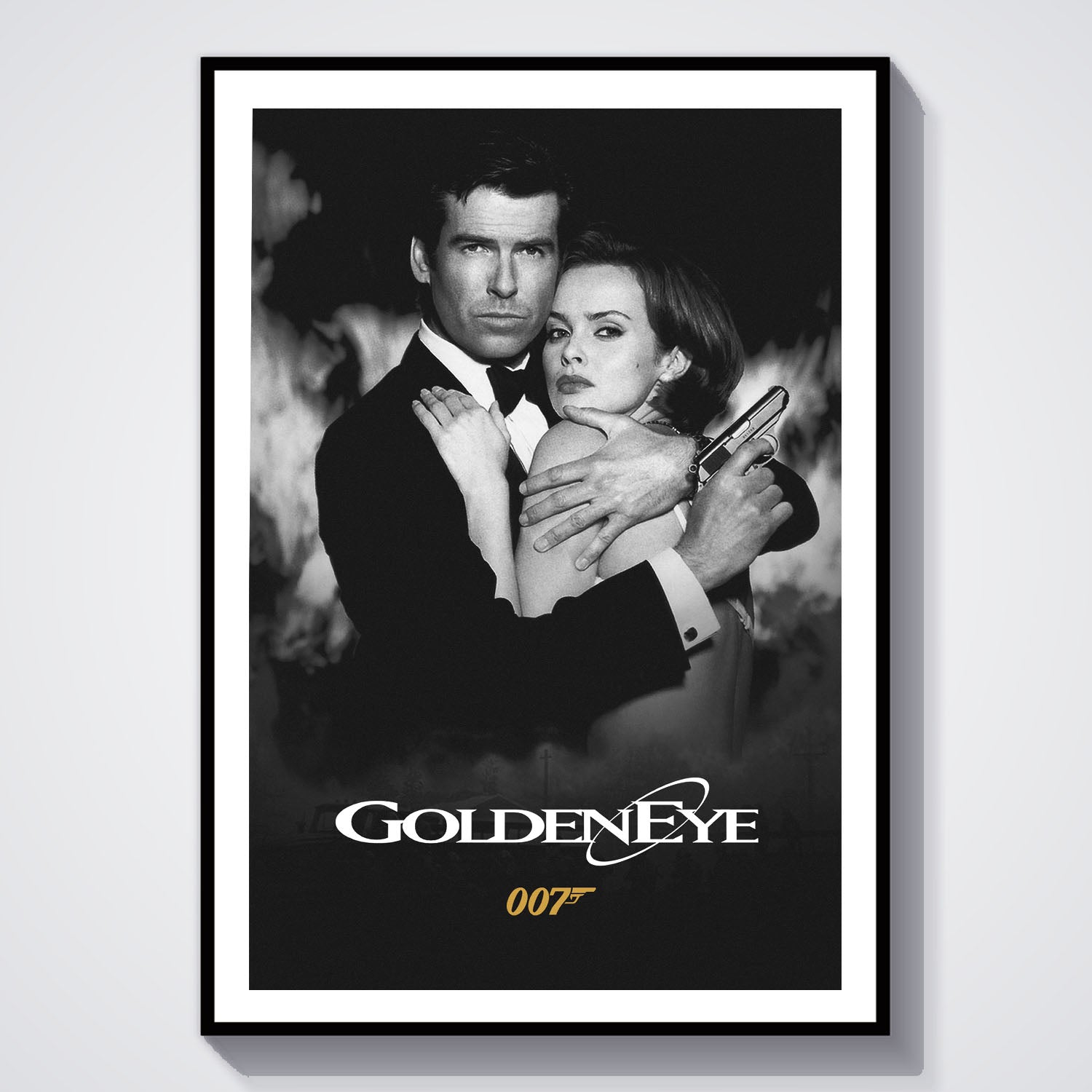 Flex Designs Poster GoldenEye B&W 8 x 10" Home Goods - Movie 1995 Movie Poster