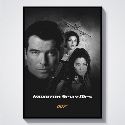 Flex Designs Poster Tomorrow Never Dies B&W 5 x 7" Home Goods - Movie 1997 Movie Poster