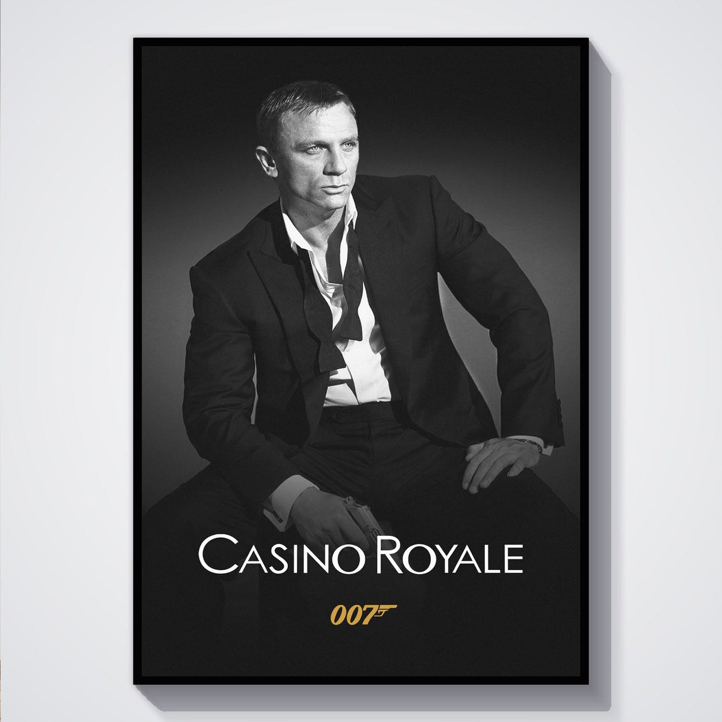 Flex Designs Poster Casino Royale 2006 B&W 5 x 7" Home Goods - Movie 2006 Movie Poster