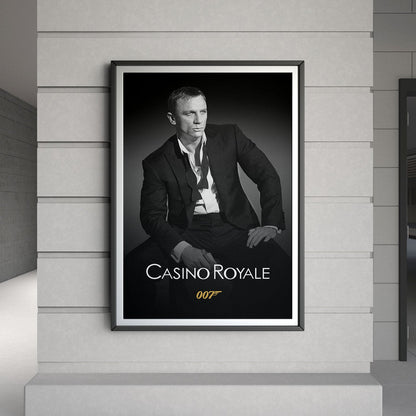 Flex Designs Poster Casino Royale 2006 B&W 8 x 10" Home Goods - Movie 2006 Movie Poster