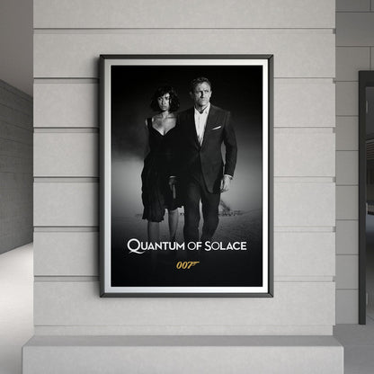 Flex Designs Poster Quantum of Solace B&W 8 x 10" Home Goods - Movie 2008 Movie Poster