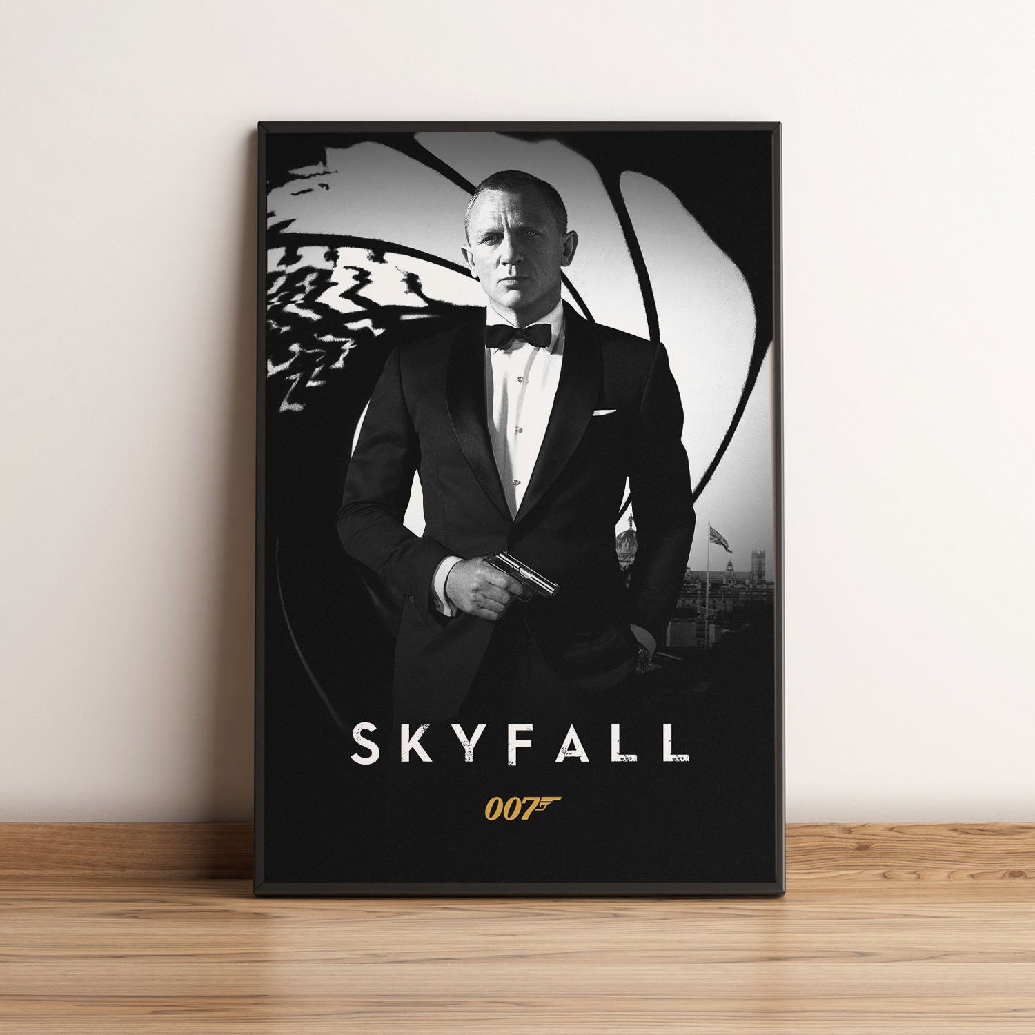 Flex Designs Poster Skyfall B&W 5 x 7" Home Goods - Movie 2012 Movie Poster