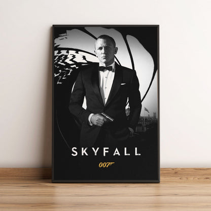Flex Designs Poster Skyfall B&W 5 x 7" Home Goods - Movie 2012 Movie Poster