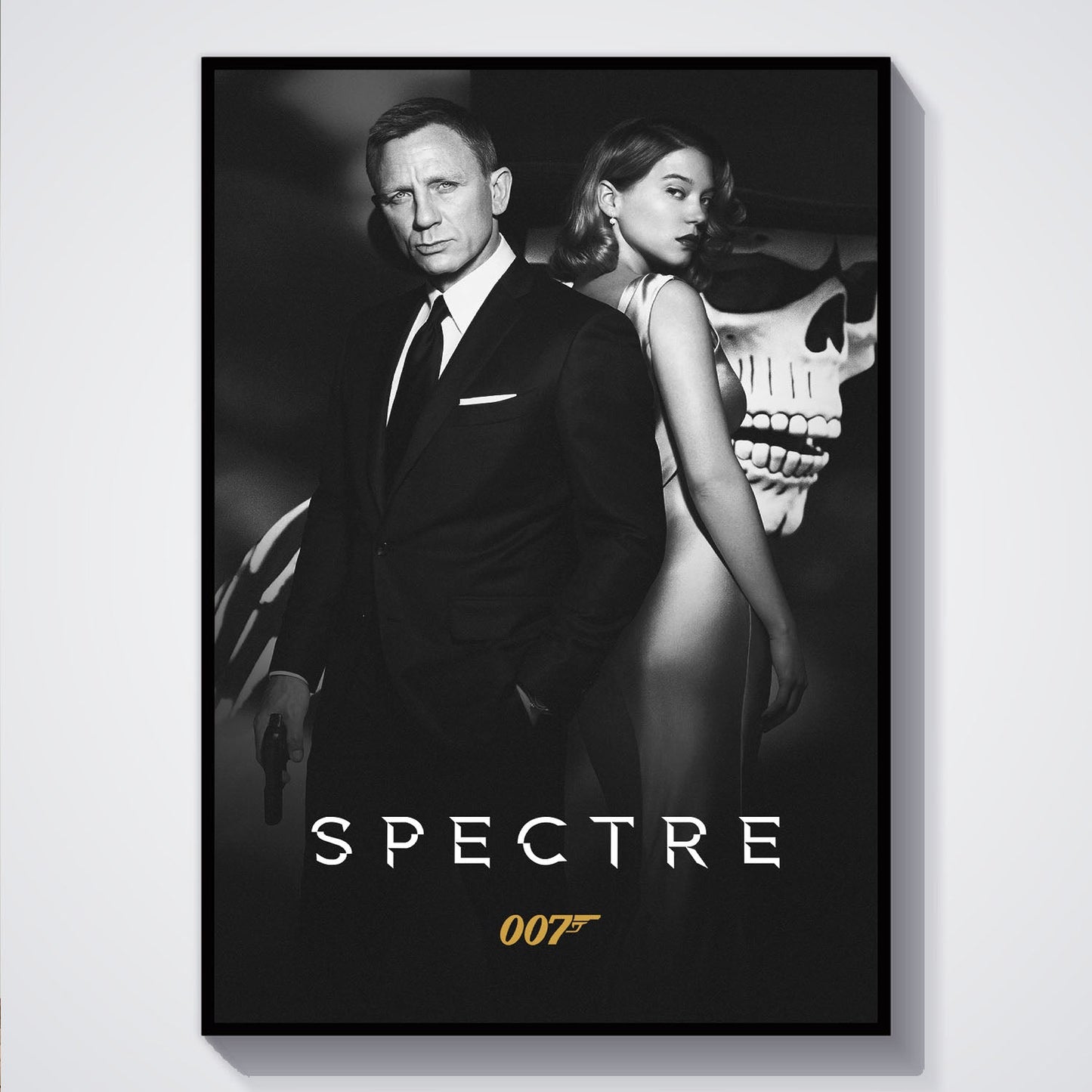 Flex Designs Poster Spectre B&W 5 x 7" Home Goods - Movie 2015 Movie Poster