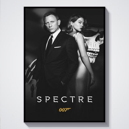 Flex Designs Poster Spectre B&W 5 x 7" Home Goods - Movie 2015 Movie Poster