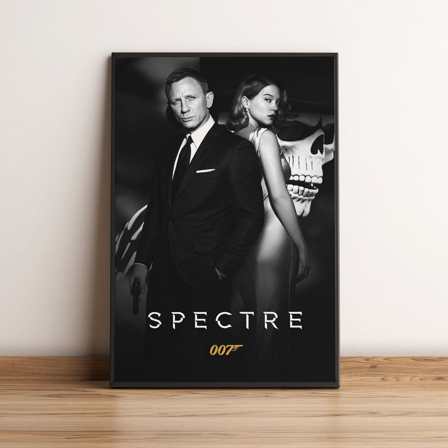 Flex Designs Poster Spectre B&W 5 x 7" Home Goods - Movie 2015 Movie Poster