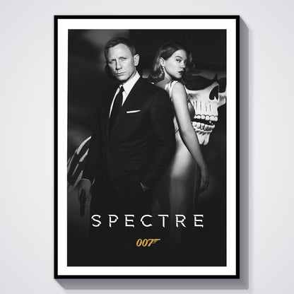 Flex Designs Poster Spectre B&W 8 x 10" Home Goods - Movie 2015 Movie Poster