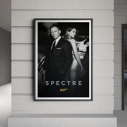 Flex Designs Poster Spectre B&W 8 x 10" Home Goods - Movie 2015 Movie Poster