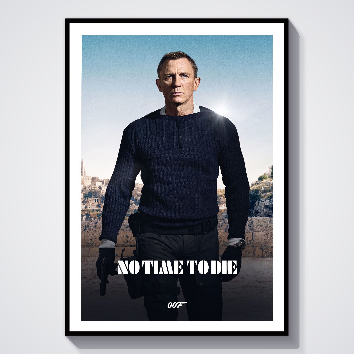 Flex Designs Poster No Time to Die Classic 8 x 10" Home Goods - Movie 2021 Movie Poster