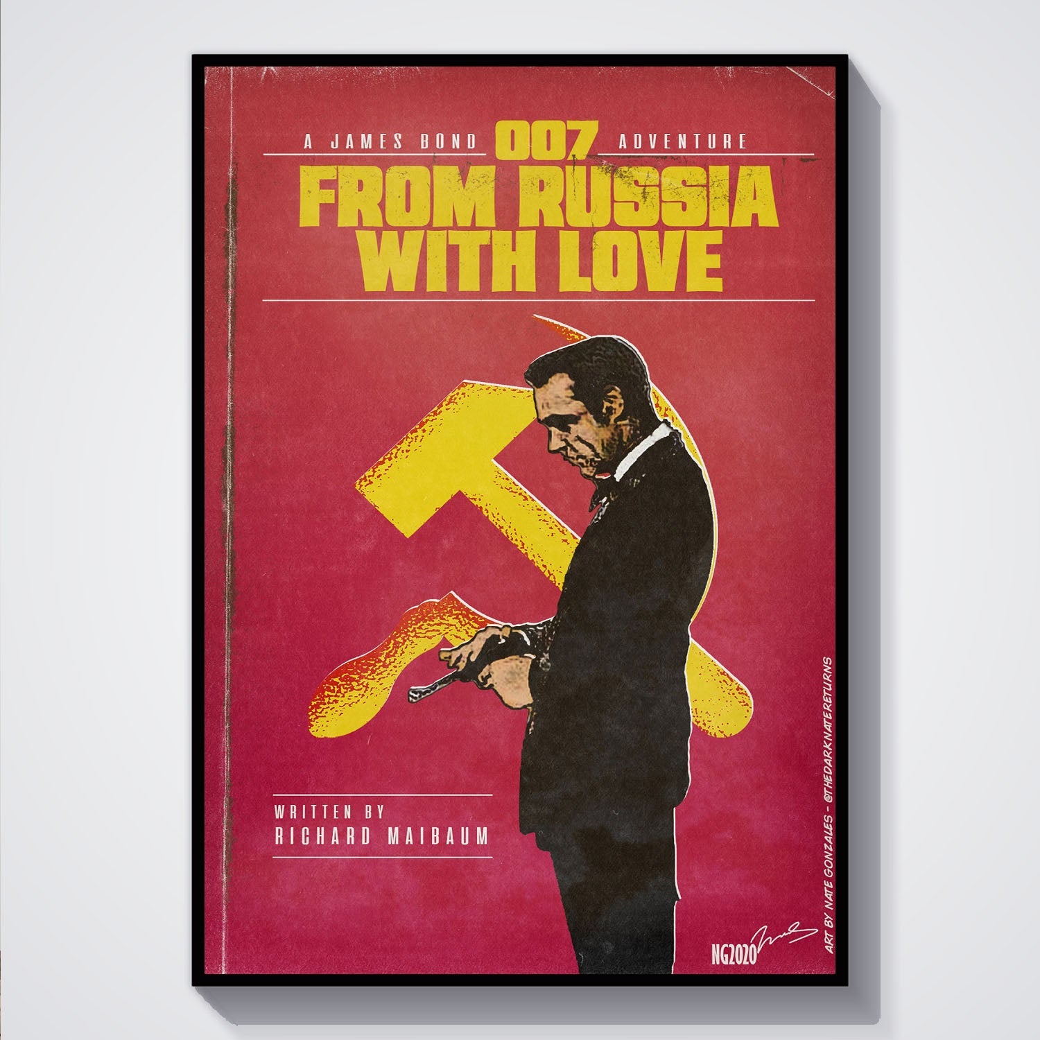 Flex Designs Poster From Russia with Love Minimalist 5 x 7" Home Goods - Movie 1963 Movie Poster