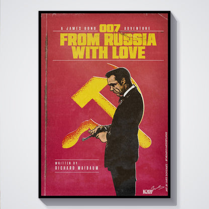 Flex Designs Poster From Russia with Love Minimalist 5 x 7" Home Goods - Movie 1963 Movie Poster